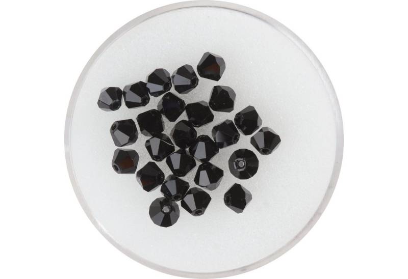Pracht Bastelperlen Glasschliffperlen Glitzer, (25-tlg), 4 mm 25 Stück von Pracht