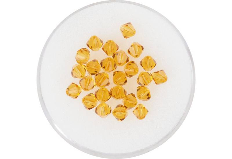 Pracht Bastelperlen Glasschliffperlen Glitzer, (25-tlg), 4 mm 25 Stück von Pracht