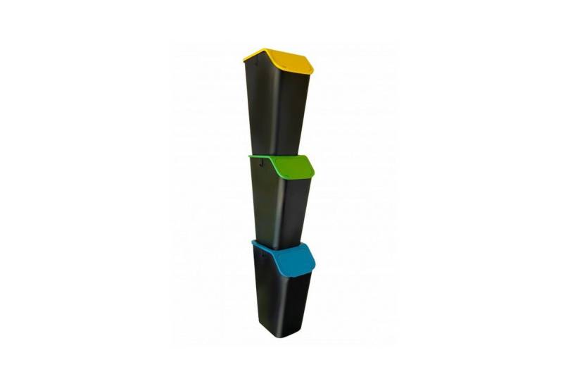 Practic Mülleimer, BINI-Set 3 praktischen Mülleimern 3 x 35 l von Practic