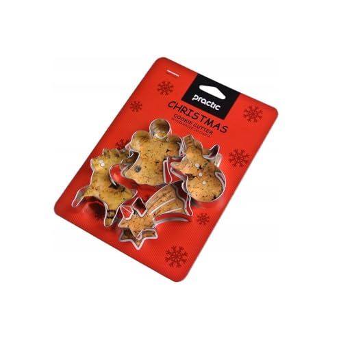 Practic Weihnachten Ausstechformen, Silber, 4-TLG. Practic Weihnachten Ausstechformen, Silber, 4-TLG. von Practic