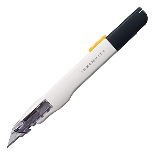 SDI - Hochpräziser Professioneller Cutter SDI Ingenuity mit 9mm / 30º SK2+Cr. Stahlklinge. Ergonomisch und für Linkshänder Geeignet. Farbe Elfenbein, Maße 14 cm von PracticTools