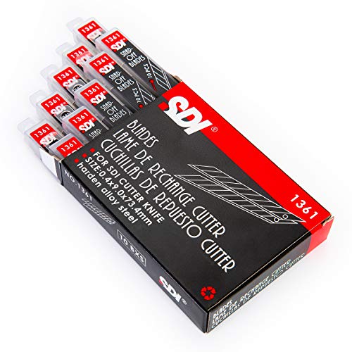 SDI - Packung mit 100 SK2+Cr. 9mm Stahl-Ersatzmesser / 30º Cutter SDI Ingenuity von PracticTools