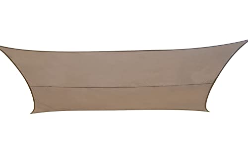 Practo Garden Polyester Sonnensegel, Taupe, 3,6 m x 3,6 m von United Entertainment