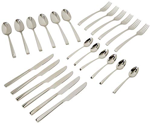 Pradel Excellence, 7018-24, Besteck-Set Izis 24-teilig, Edelstahl 18/10, 6 Messer, 6 Gabeln, 6 Suppenlöffel, 6 Teelöffel, Spülmaschinengeeignet, Stainless Steel Pradel Excellence, 7018-24, Besteck-Set Izis 24-teilig, Edelstahl 18/10, 6 Messer, 6 Gabeln, 6 Suppenlöffel, 6 Teelöffel, Spülmaschinengeeignet, Stainless Steel von Pradel Excellence