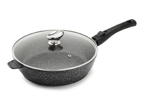Pradel Excellence - PCUI001008 - Schmorpfanne aus Premium Aluminiumguss Ø28cm - Antihaftbeschichtung in Steinoptik - Abnehmbarer Griff - Alle Herdarten & Ofen Pradel Excellence - PCUI001008 - Schmorpfanne aus Premium Aluminiumguss Ø28cm - Antihaftbeschichtung in Steinoptik - Abnehmbarer Griff - Alle Herdarten & Ofen von Pradel Excellence