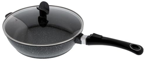 Pradel Excellence 52393M Bratpfanne in Stein-Optik aus Aluminiumguss, 28 cm, 1 Stück, Schmorpfanne, Gas, elektrisch, Induktion, Metallutensil, Oven, Dishwasher, PFOA-frei, 1x Glasdeckel, 4.37 pounds Pradel Excellence 52393M Bratpfanne in Stein-Optik aus Aluminiumguss, 28 cm, 1 Stück, Schmorpfanne, Gas, elektrisch, Induktion, Metallutensil, Oven, Dishwasher, PFOA-frei, 1x Glasdeckel, 4.37 pounds von Pradel Excellence