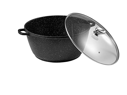 Pradel Excellence FAITOUT FACON Pierre Kochtopf mit Deckel, Aluminium, Antiker Griff, 36 cm von Pradel Excellence