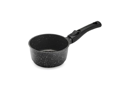 Pradel Excellence - PCUI001005 - Topf aus Aluminiumguss Premium Ø16cm - Antihaftbeschichtung in Steinoptik - Abnehmbarer Griff - Alle Herdarten, Induktion von Pradel Excellence
