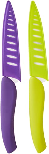 Pradel Jean Dubost 1/10531 Keramikmesser-Set, weiße Keramikschneide, Griffe Mehrfarbig von Pradel Jean Dubost