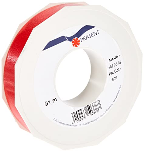 Bastglanzband 25mmx91m rot Bastglanzband 25mmx91m rot von PRÄSENT