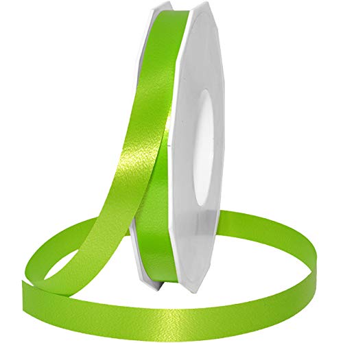 Präsent C.E. PATTBERG Geschenkband apfelgrün, 91 Meter Ringelband 15 mm zum Basteln, Dekorieren & Verpacken von Geschenken zu jedem Anlass von PRÄSENT