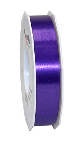 C.E. PATTBERG Geschenkband violett, 91 Meter Ringelband 25 mm zum Basteln, Dekorieren & Verpacken von Geschenken zu jedem Anlass von PRÄSENT