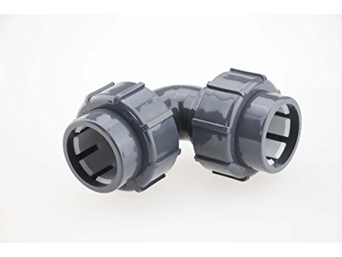 PVC-U FlexFit Klemmverschraubung IBG® 90 Grad Winkel d 50mm-d 50 mm Klemm-Klemm von Praher