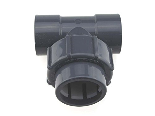 PVC-U FlexFit Klemmverschraubung IBG® T-Stueck d 50mm -d 50 mm Klemm-Klebe (2x) von Praher