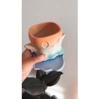 The Boo | Geist Blumentopf | Gruselige Pflanzgefäße Gespenster Blumentöpfe Mit Drainage Und Auffangschale von PrairieCityCo