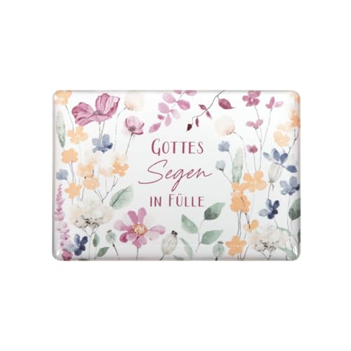 Magnet mit Blumenmotiv Gottes Segen in Fülle von Praisent