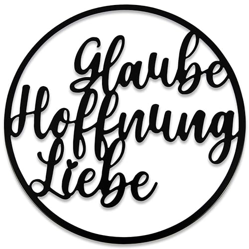 Praisent Wandkreis Glaube Hoffnung Liebe von Praisent