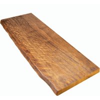 Gebürstete Massivholzplatte in Dark - Tiefe 35 cm Mit 2, 5 Plattenstärke von PrajDE