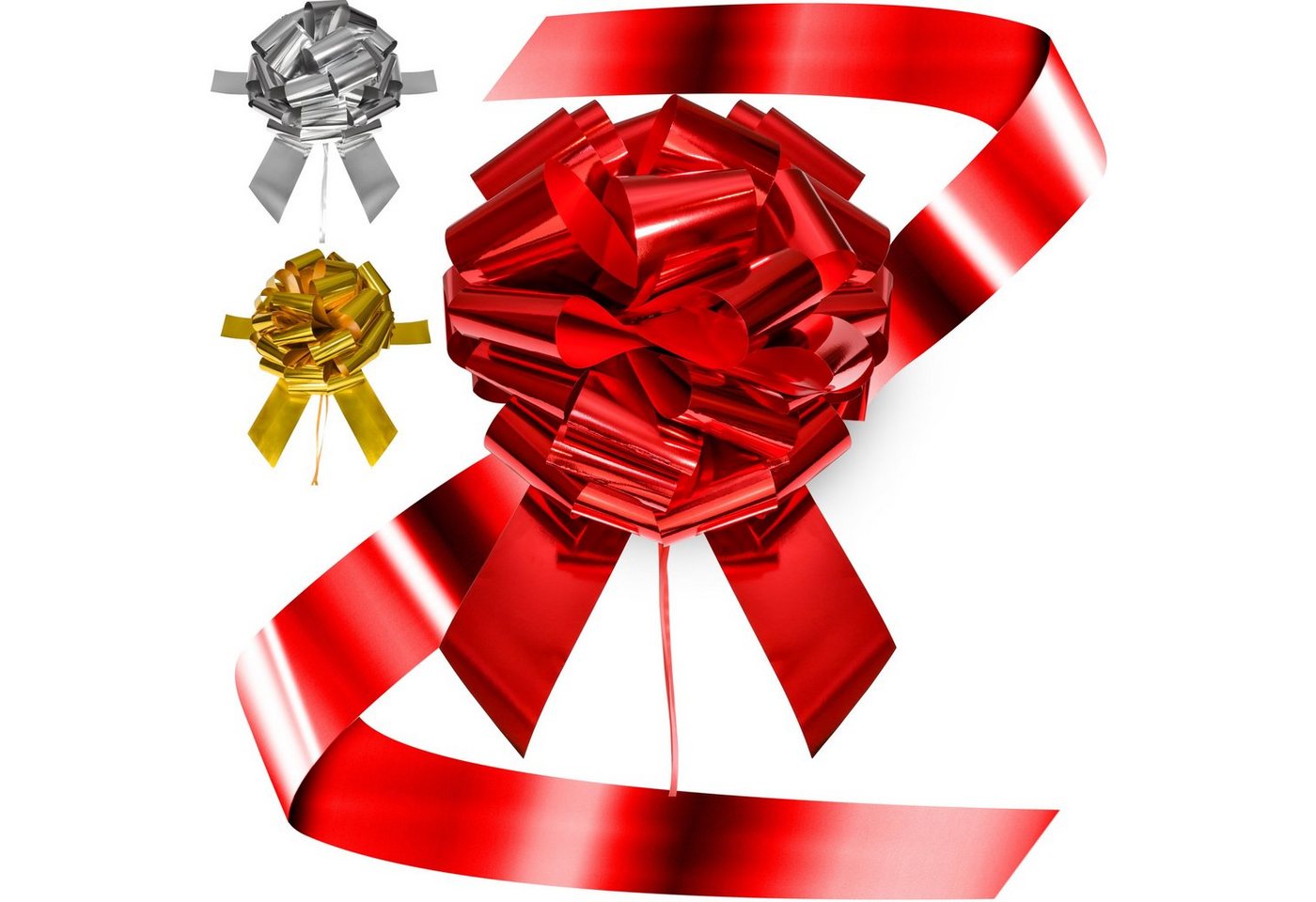 Praknu Weihnachtsbaumschleife Große Rote Geschenkschleife XXL (1-tlg), Riesen Groß Schleife Wiederverwendbar - Leichter & schneller Aufbau von Praknu