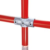 Kreuzverbinder mit 2 Abgängen, 1 Durchgang, Außen-Ø Rohr 60,3 mm von Kee® Klamp