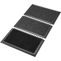 NoTrax Schmutzfangmatte Sani-Master™, desinfizierend, BxL 914 x 1.525 mm, anthrazit/schwarz von NoTrax