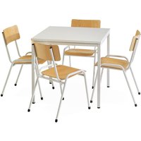 Sitzgruppe BASIC, Tisch 800 x 800 mm + 4 Stühle von Basic
