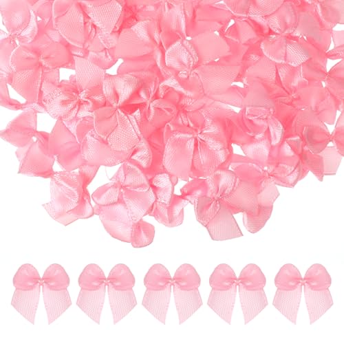 Prasacco 100 Stück Mini Schleifen, 2,3 x 2 cm Kleine Schleife zum Basteln Rosa Dekoschleife aus Polyester für Geschenkboxen, Blumensträuße, Bonbontüten, Hochzeiten, Partys, DIY Kunsthandwerk Prasacco 100 Stück Mini Schleifen, 2,3 x 2 cm Kleine Schleife zum Basteln Rosa Dekoschleife aus Polyester für Geschenkboxen, Blumensträuße, Bonbontüten, Hochzeiten, Partys, DIY Kunsthandwerk von Prasacco