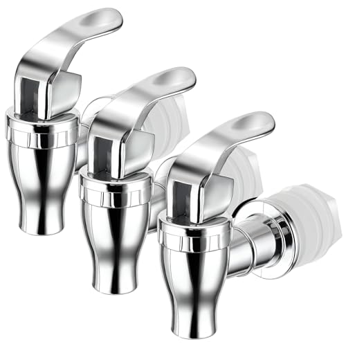 Zapfhahn für Getränkespender, 3 Stück, Glas-Getränkespender Zapfhahn, Glas-Wasserspender, Zapfhahn, Ersatzgetränkespender, Ausgießer, Braukessel, Zapfhahn, Getränkeeimer, Wasserhahn von Prasacco