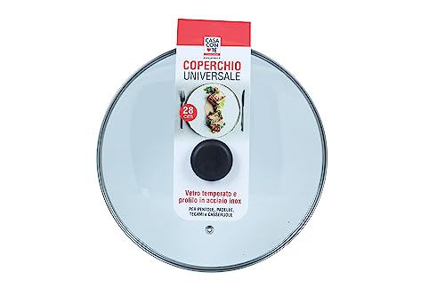 Pratesi Coperchio Vetro CM.28 CASA con Te, 18/8 Stainless Steel, Multicolour, One Size von Pratesi