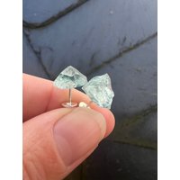Andara Kristall 5D Ohrringe Hellblau 925 Silber von PraxisAnasha