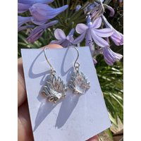 Andara Kristall Ohrringe 5D 925 Silber Pur Bali Helllila Lotus von PraxisAnasha