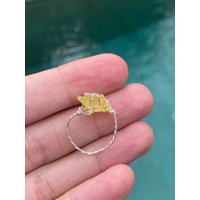 Andara Kristall Ring 5D Gelb von PraxisAnasha