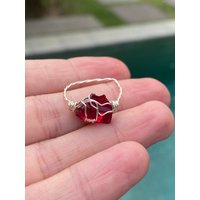 Andara Kristall Ring Rot Andara Kristall Ring Rot von PraxisAnasha