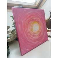Energiebild, Lichtportal Herzchakra Leinwand Bild 30x30 cm von PraxisAnasha