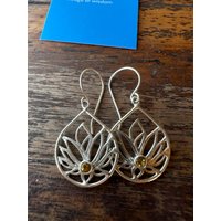 Ohrringe Lichtwesen Echtes Silber Lotus Ohrringe Lichtwesen Echtes Silber Lotus von PraxisAnasha