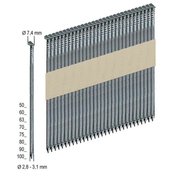 PREBENA® - Halbkopfnagel, 3.000 Stück PR28/80BK von Prebena