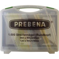 Prebena RK-Box Rundkopf-Streifennägel-Set 1680St. von Prebena