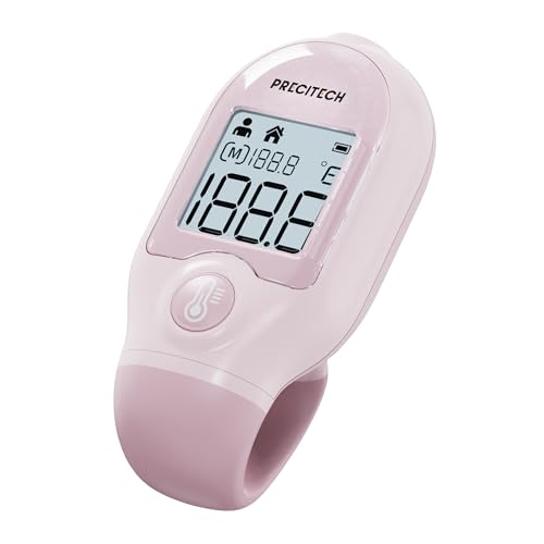 PRECITECH - Berührungsloses Multifunktions-Thermometer – Taschenformat – Körpertemperatur, Flüssigkeit, Objekt und Umgebung – visuelle Diagnose – integrierter Speicher – Farbe Rosa PRECITECH - Berührungsloses Multifunktions-Thermometer – Taschenformat – Körpertemperatur, Flüssigkeit, Objekt und Umgebung – visuelle Diagnose – integrierter Speicher – Farbe Rosa von PreciTech