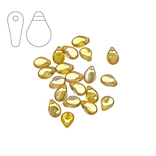 PRECIOSA piptm tschechischen Perlen 7 mm Kristall blond Flare, PK20 von Preciosa