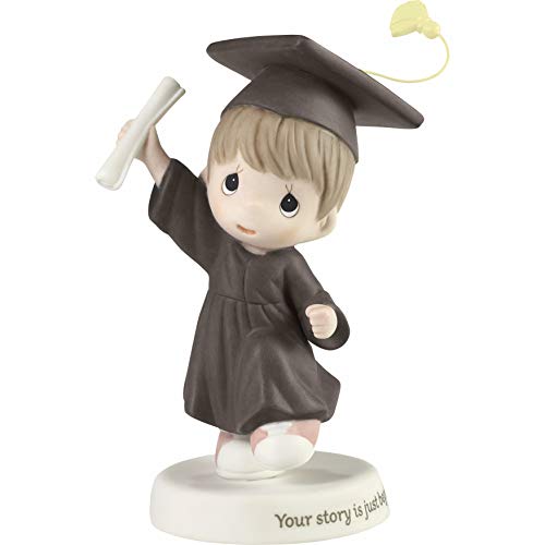 Precious Moments Dekofigur Your Story is Just Beginning, Biskuit-Porzellan-Figur, Abschlussgeschenk, Heimdekoration und Geschenke von Precious Moments