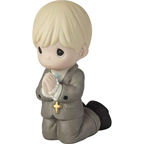 Precious Moments Erstkommunion Junge Figur | Erinnerung an Meine Erstkommunion Junge Biskuit Porzellan Figur | Erstkommunion Geschenk | Handbemalt von Precious Moments