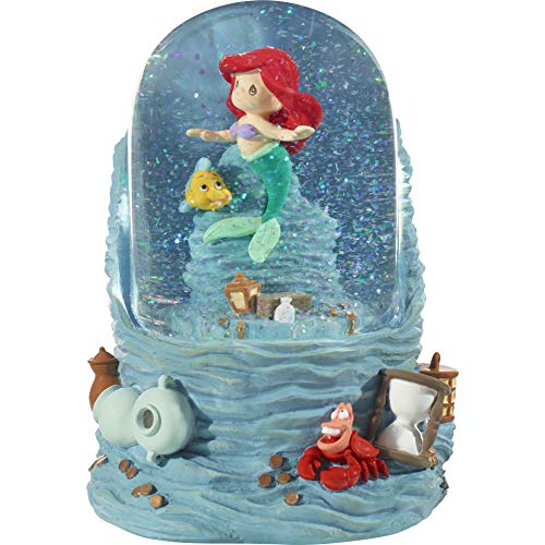 Precious Moments 201114 Disney Showcase The Little Mermaid Sea Treasures Arielle Harz/Glas Musical Schneekugel Wasserball, Einheitsgröße, Mehrfarbig von Precious Moments