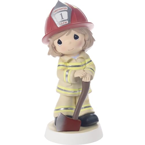 Precious Moments Feuerwehrmann-Figur, Mut unter Feuer, Kunstharz, Geschenk für Feuerwehrfrauen, 15,2 cm Figur Precious Moments Feuerwehrmann-Figur, Mut unter Feuer, Kunstharz, Geschenk für Feuerwehrfrauen, 15,2 cm Figur von Precious Moments