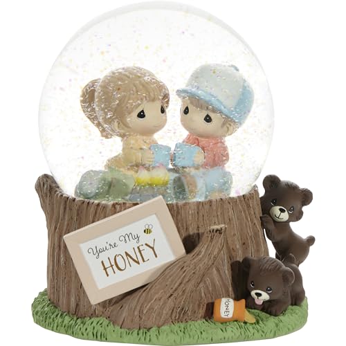 Precious Moments Musik-Schneekugel für Paare, Motiv: You're My Honey Kunstharz/Glas, Musik-Schneekugel, Valentinstagsgeschenk, Spielt, weil ich dich liebe, handbemalt Precious Moments Musik-Schneekugel für Paare, Motiv: You're My Honey Kunstharz/Glas, Musik-Schneekugel, Valentinstagsgeschenk, Spielt, weil ich dich liebe, handbemalt von Precious Moments