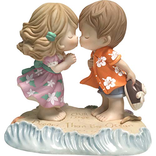 Precious Moments Our Love is Deeper Than The Ocean Bisque Porcelain Figurine 183001 Figur, Porzellan, Mehrfarbig, One Size von Precious Moments