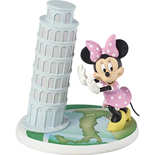 Precious Moments Tower of Pisa 192703 Disney Showcase Minnie Mouse Rocks The World Bellissimo Figur aus Kunstharz, Mehrfarbig von Precious Moments