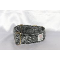 Harris Tweed House Collar Für Hunde Sgothan Stoirm - Storm Clouds von PreciousPoocheDesign