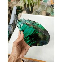 1, 8Kg | 724 Einzelstück Seltene Tosca Grün Schwarz Gerade Linie" Von Andara Crystal Monatomic Natürliche Raue Seltene Sammlung Limitiert von PreciousStoneID