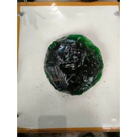 2, 5Kg | 655 Chakra/Scheibe Mittelgroß Breit 18cm Dunkler Smaragd Von Andara Crystal Monatomic Naturbelassener Zerschlag Mit Anleitung von PreciousStoneID