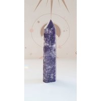 Großer Lepidolith Turm | Kristall Kristallturm von PreciousStoneStudio